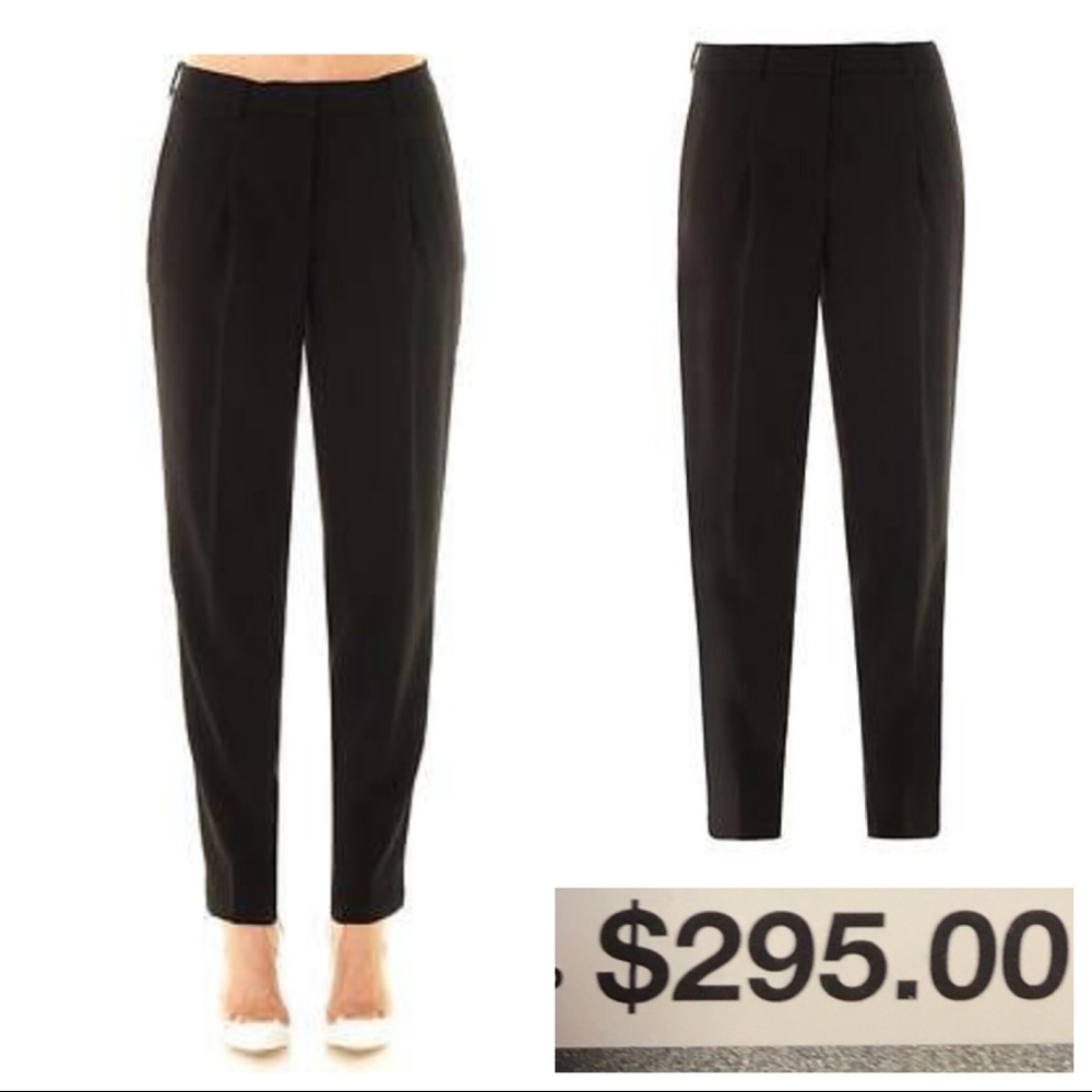 NWT! DKNY URBAN ESSENTIALS Black Tux Stripe Pants